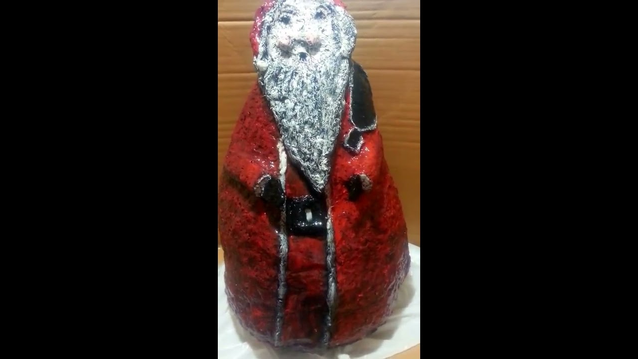 FINISHED Waterproof Paper Mache Pumpkin / Santa Claus
