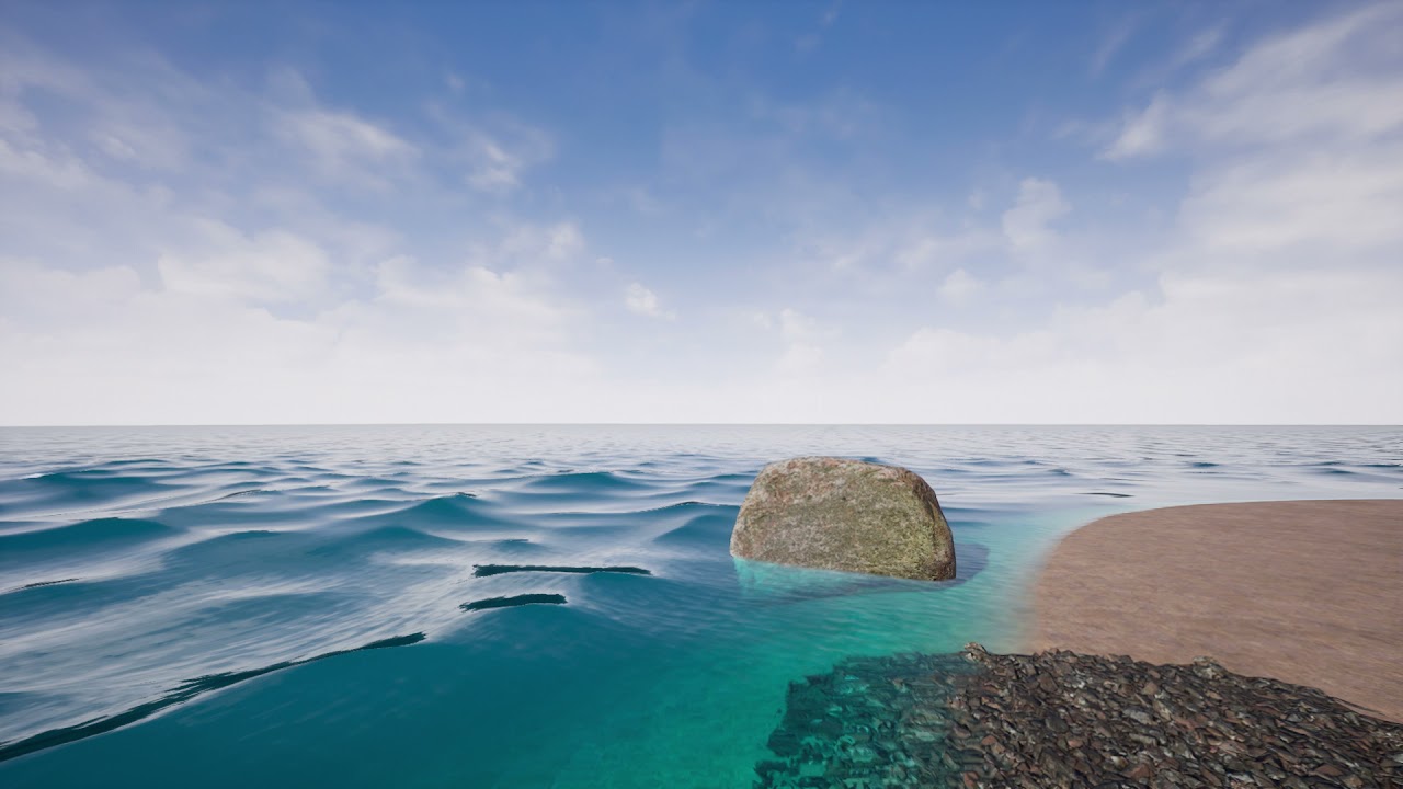 Ocean Beach scene made in Unreal Engine 5