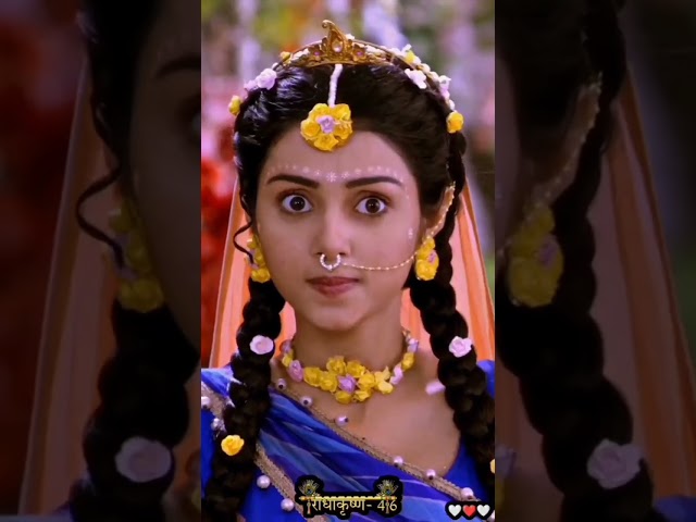 pyaare natkhat kanha ko sataye Radha Rani😂😍#radhakrishnaserial//Radha Krishna Masti scene😍😍RKLOVE❤️ class=