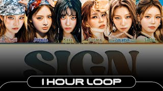 [1 HOUR] izna SIGN (Remix) Lyrics (Color Coded Lyrics)
