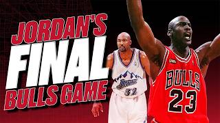 Michael Jordan's last game as a Bull 🐐