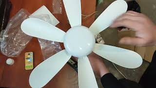 видео: Стельова led-лампа+вентилятор з пультом керування.Ceiling LED lamp + fan with remote control. картинка: Стельова led-лампа+вентилятор з пультом керування.Ceiling LED lamp + fan with remote control.