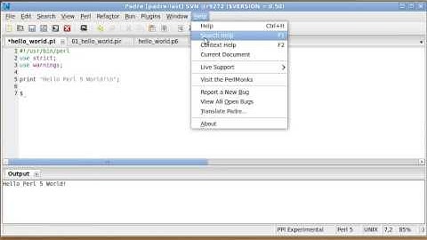 Context Sensitive Help with Padre, the Perl IDE