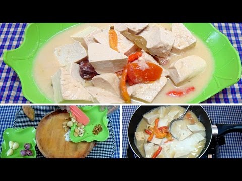 Resep & Cara Memasak Tahu Kuah Santan