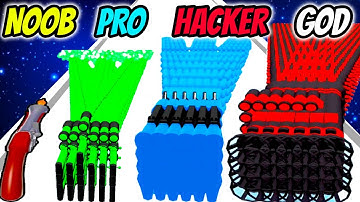 NOOB vs PRO vs HACKER vs GOD - Match Gun 3D