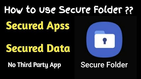 How to use Secure Folder in Samsung A50 A50s A51 above | Samsung M31s Secure folder | Secure Folder
