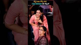 Rashmika Mandanna Selfi With Her Fan | Rashmika Says I Can't Sit Down At Mysaa Teaser Launch Event