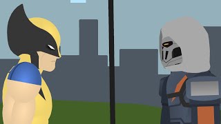 Wolverine vs taskmaster/stick nodes animation