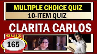 Quiz 165: WHO IS CLARITA CARLOS?