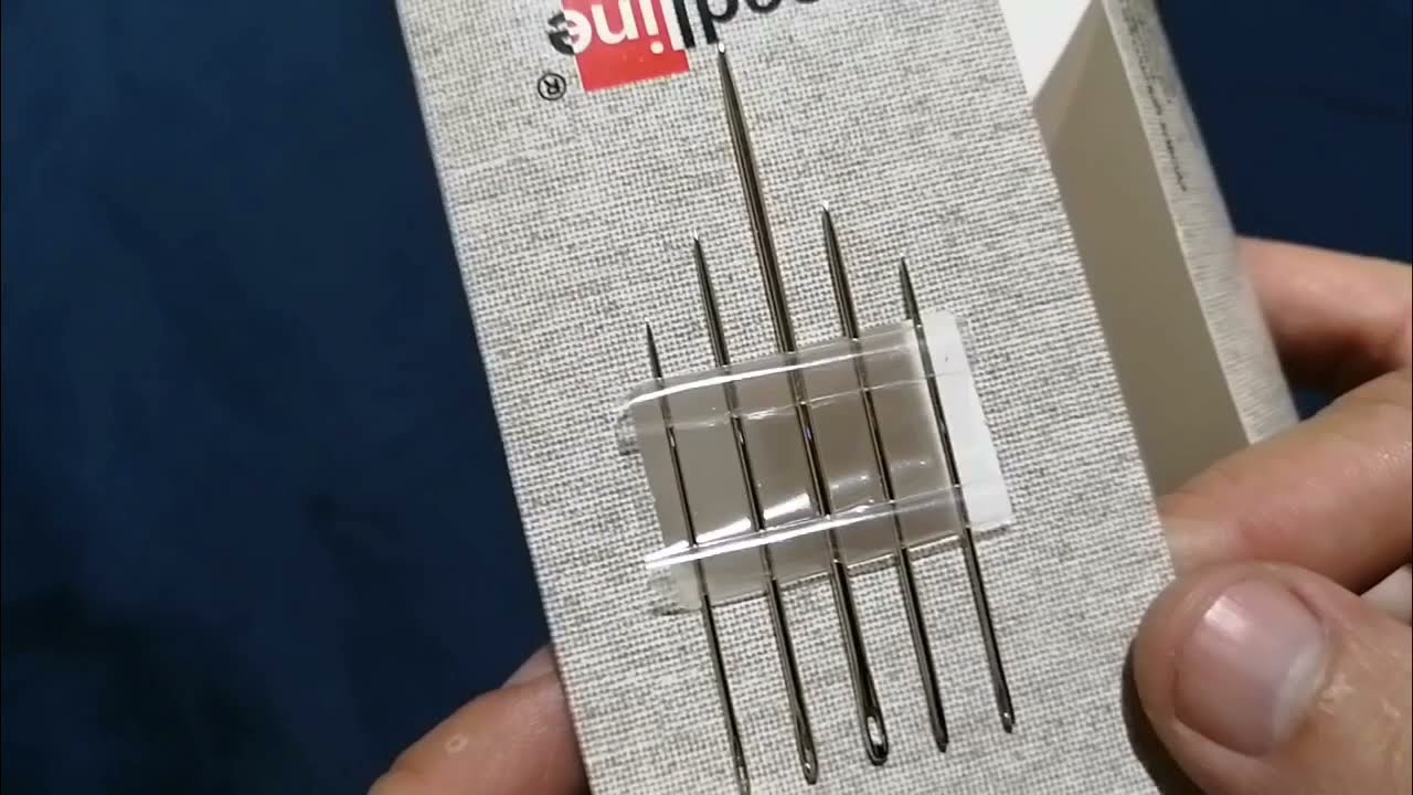 Иглы для шитья ручные ИЗ-200912 набор для кожи и меха №2 5 шт.  в конверте