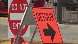 Construction begins on new bike lanes along Central corridor in downtown Albuquerque