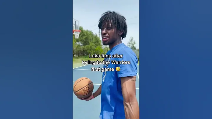 Luka Doncic fans after losing game 1 to the Warriors 🤣