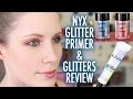 NYX Glitter Primer & Glitters Review