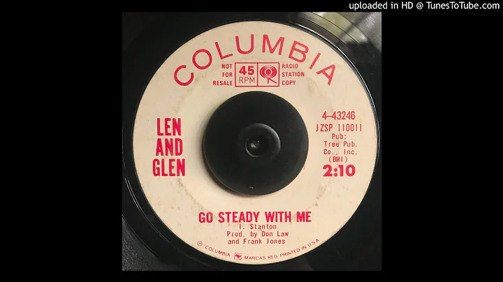 Len & Glen (Irvin Twins) - Go Steady With Me -Teen...