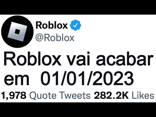 O ROBLOX VAI ACABAR EM 2024?😰 