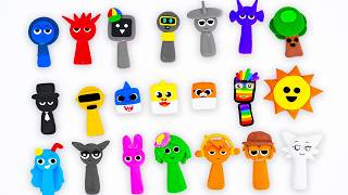 💖Paper DIY💖 Making Clay Incredibox SPRUNKI Unboxing | ASMR