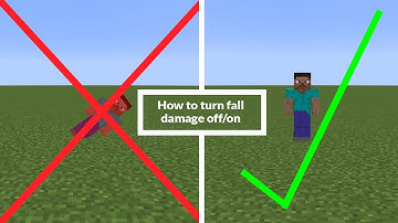 How to turn fall damage off/on | Minecraft Tutorial