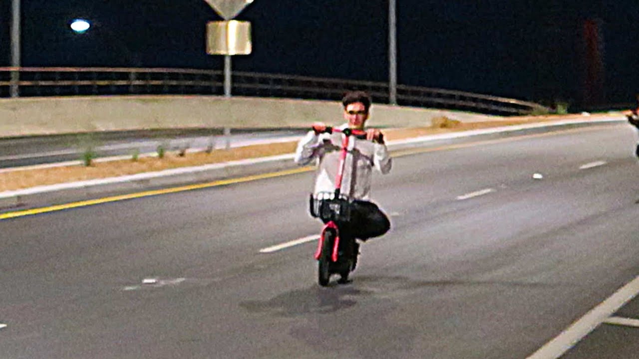 RIDING SCOOTERS DOWNTOWN AT 3 AM YouTube