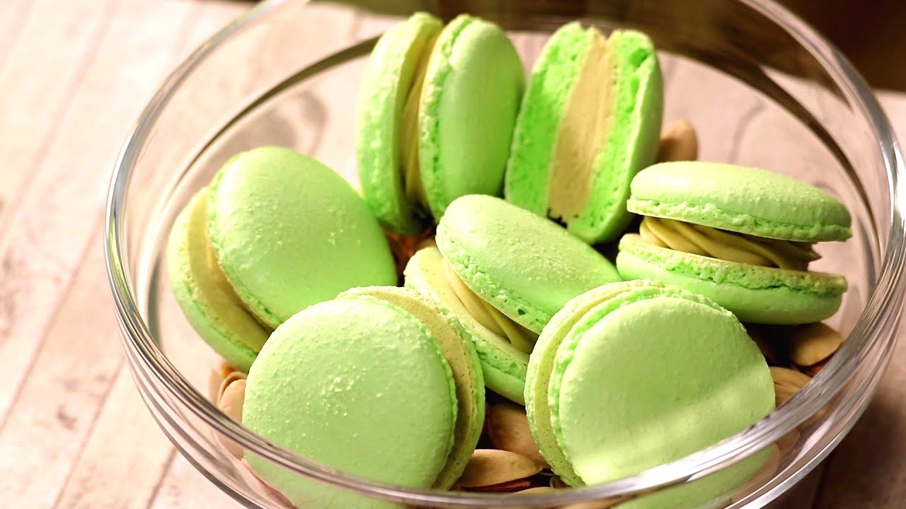 ラピッドマカロン作ってみた（ピスタチオマカロンの作り方）｜パンダ