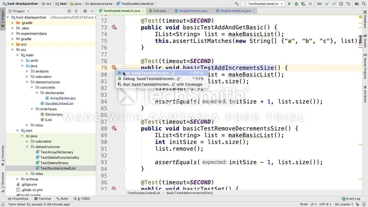 Basic Data Structures Assignment Part 1 - CSE 373 - YouTube