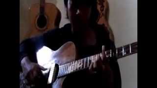 Arya Pratama Playing En Tattendant By Antoine Dufour On Blueberry Guitar