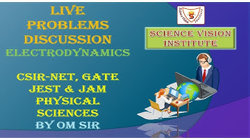 LIVE Problems Discussion | Electrodynamics | CSIR NET-JRF | GATE | JEST | Physics | by Om Sir