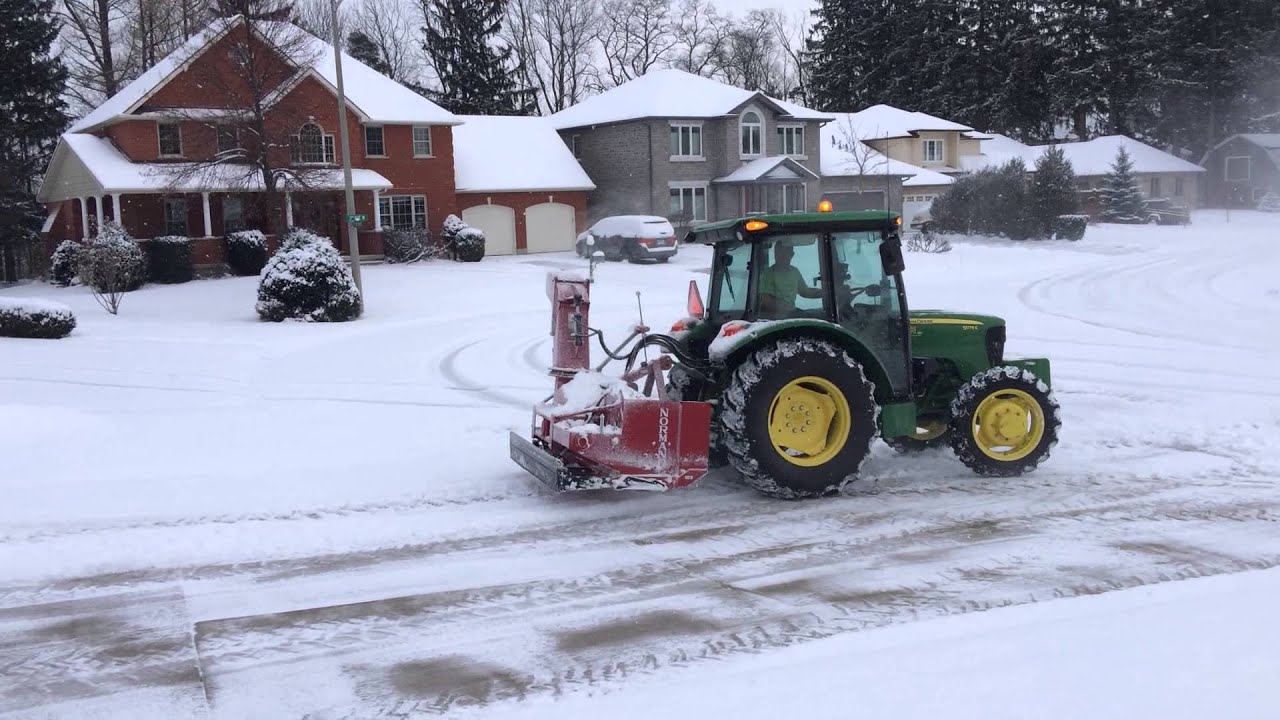 Owen Sound Snow Removal by Hutten & Co. with Normand Inverted Blower