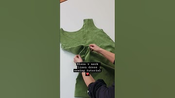 Linen dress sewing tutorial #basicsewing #design #madebyme #beginnersewing #diy #patterns #clothes