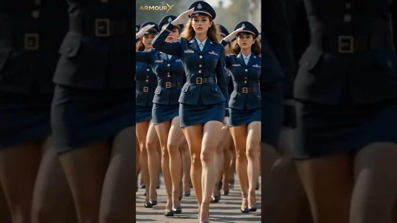 "Elegance Meets Discipline – These Women Redefine the Military March!" 