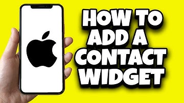 How To Add Contact Widget To IOS 17 Home Screen (Easy)
