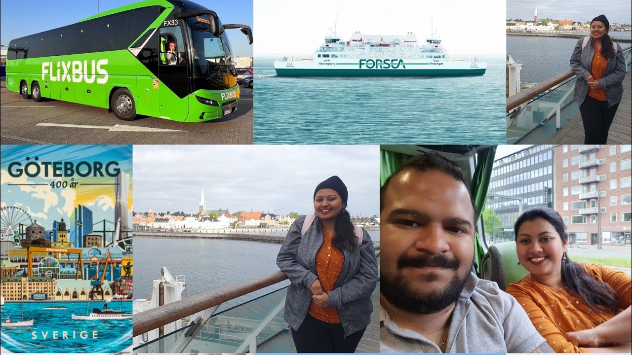 🚍Flix Bus Journey from Copenhagen, Denmark🇩🇰 to Gothenburg, Sweden🇸🇪 ...