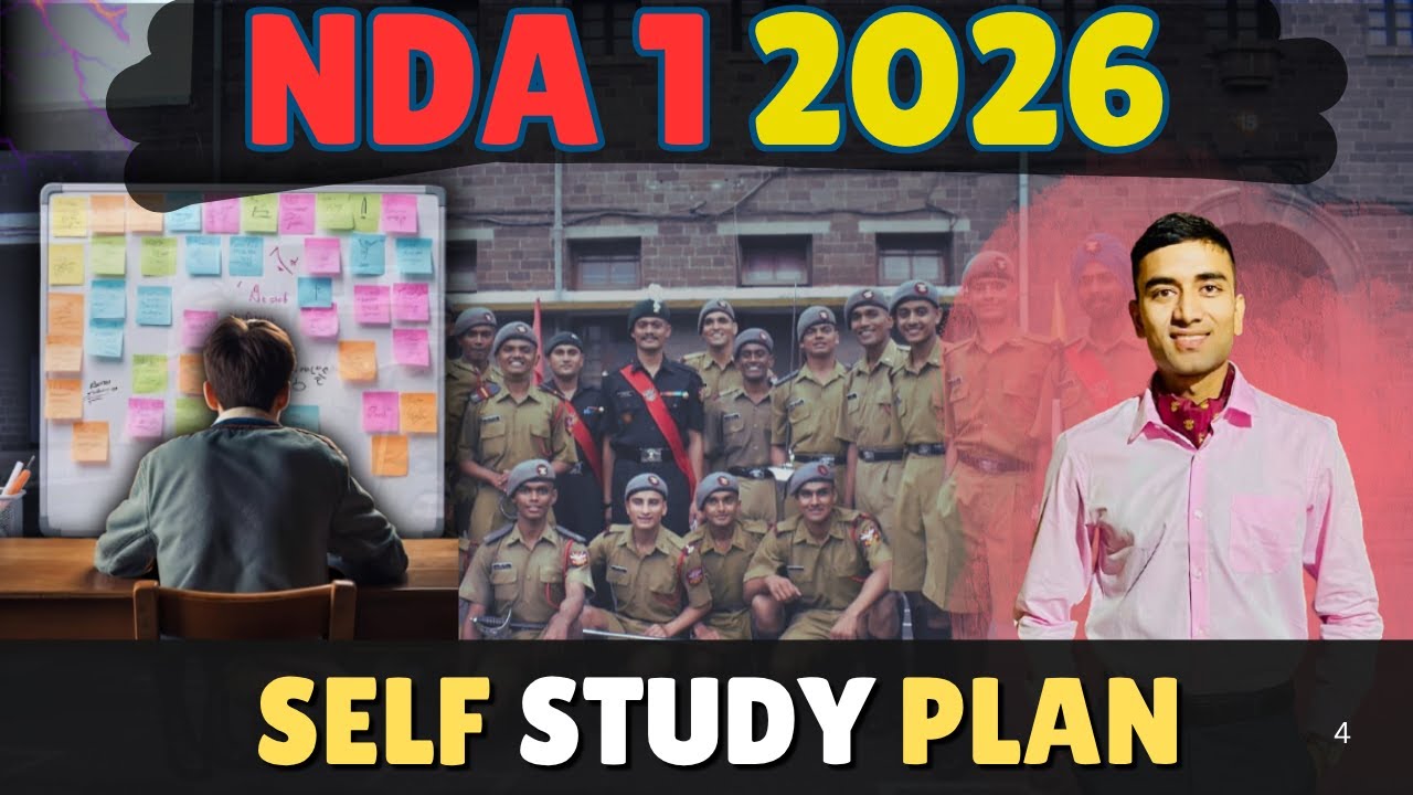 NDA 1 2026 Self Study Plan ; Complete guide to score 450+ marks #nda # ...
