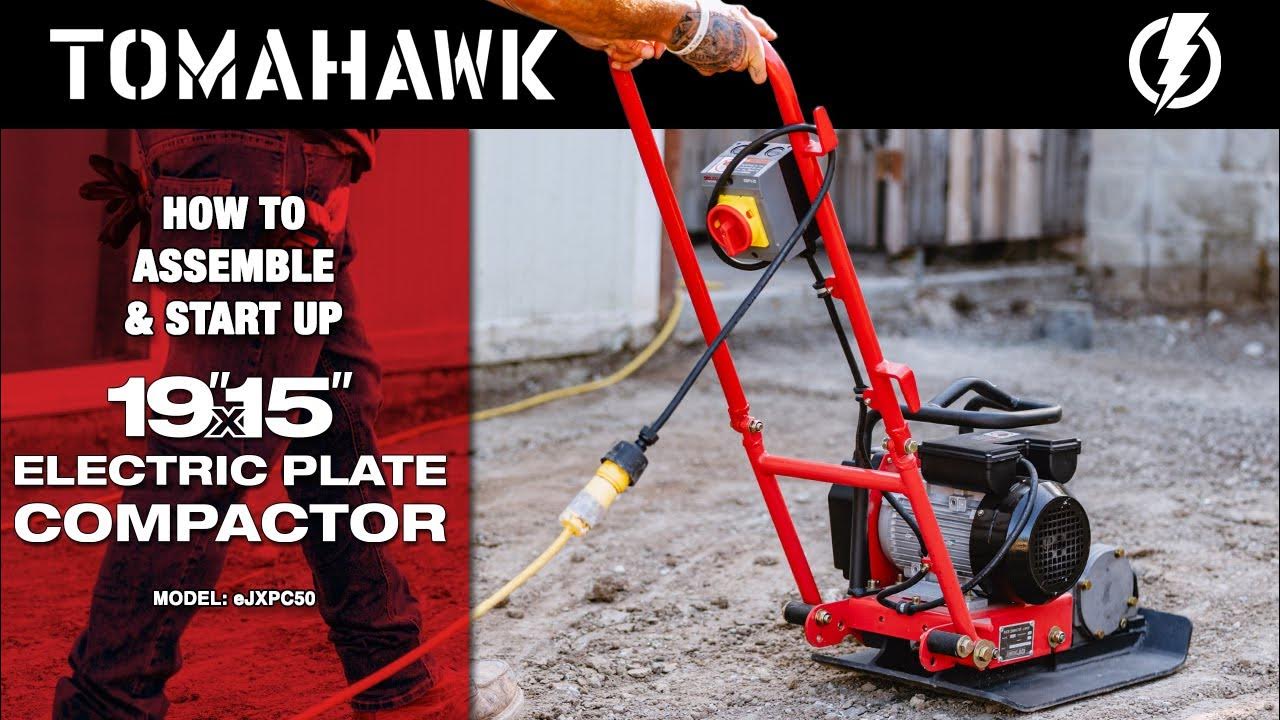 Electric Plate Compactor Unboxing, Assembly, and Start Up YouTube