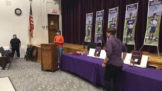 Varsity Sports Awards Fall 2021