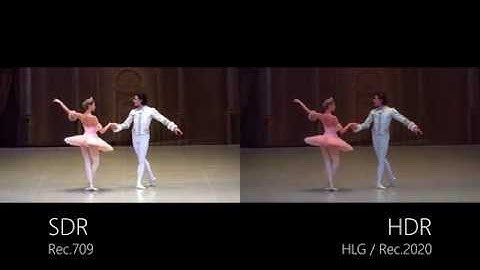 SDR vs HDR (rec.709 vs. HLG/rec.2020)