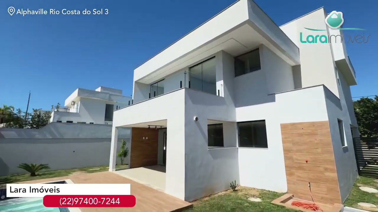 Casa de Condominio em Alphaville - Rio das Ostras, RJ - Cód.3764