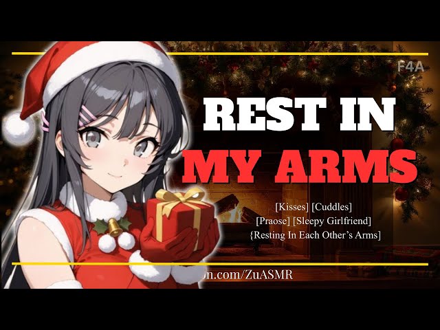 Cuddles And Kisses On A Slow Christmas Morning |F4A| Fireplace| Praise| Whispers| Sleepy GF| ASMR