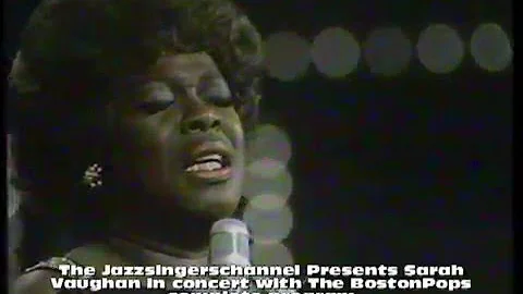 Sarah Vaughan in concert with the Boston Pops Orch...