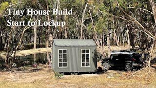 Start to Lockup - Time lapse - Tiny Home / Mobile Bedroom Cabin Build on an old caravan chassis