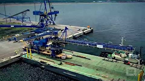 QUICKPORT Special Transport - Coal stacker machine from ThyssenKrupp