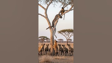Hyena attack python #amazing #amazinganimals