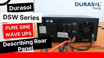 Durasol Energi - DSW Series -Describing Rear Panel