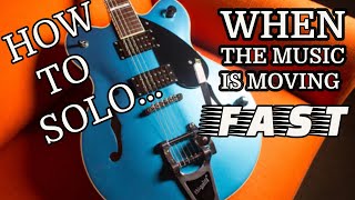 How Do I Solo Over Fast Chord Changes? A Common Guitar Lesson Question.