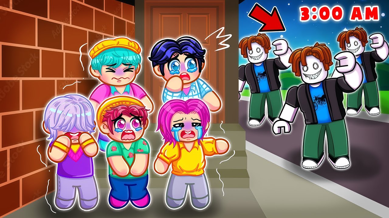 Our KPOP BABY PLUSHIES CAUGHT TRIPLETS WAVING BACON at 3AM in Roblox! | Kpop Demon Hunters