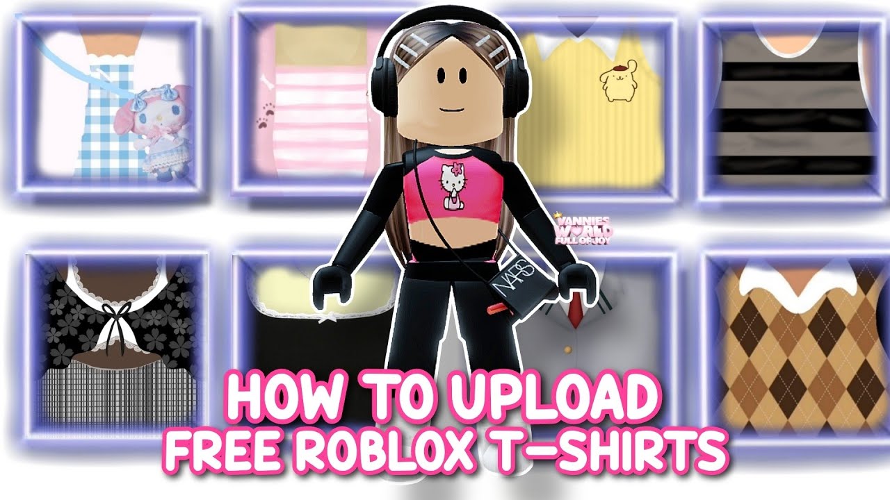 T-SHIRT ROBLOX GIRL  Shirts for girls, Cute tshirt designs, Free