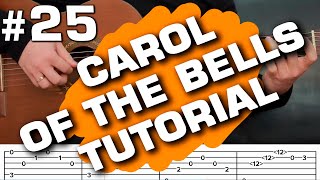 carol of the bells guitar tutorial tabs sheet music fingerstyle (guitarclub4you)