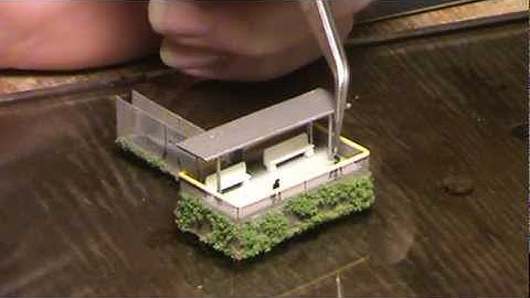 Railfan Platform   N scale   Scratch Built 002