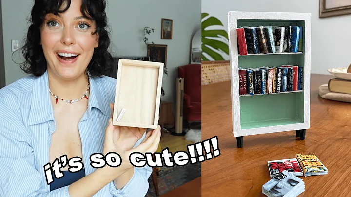 I made a mini bookshelf and OMG