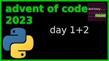 advent of code 2023 day 1 and 2!