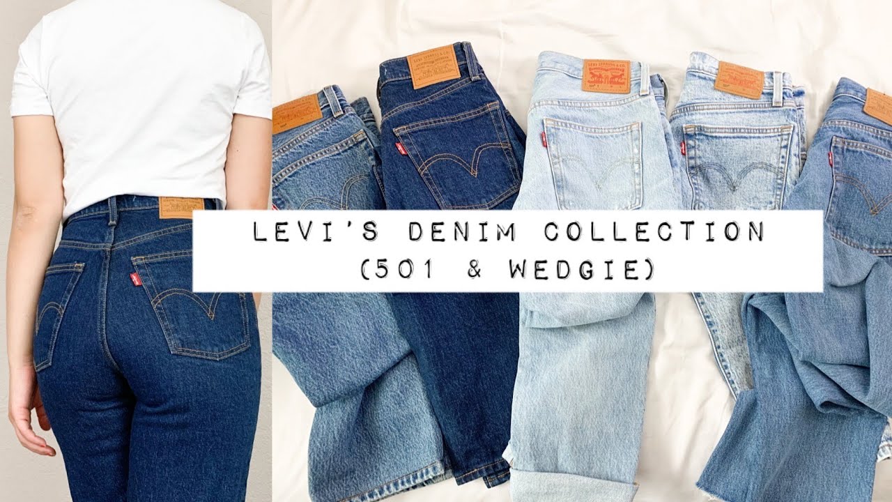 BEST LEVI'S DENIM COLLECTION (501s & WEDGIE) - YouTube